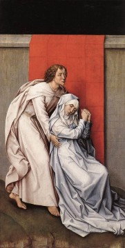 Rogier van der Weyden Painting - Crucifixion Diptych left panel painter Rogier van der Weyden